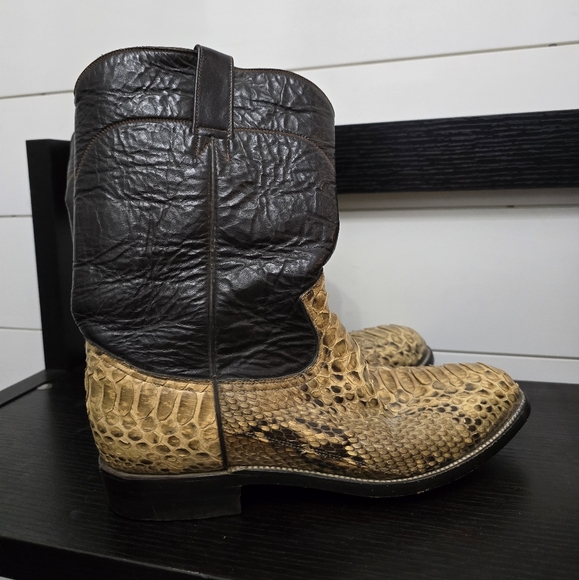 Rivers cowboy python boots size 8 - Picture 4 of 14